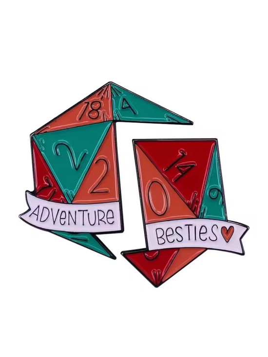 Unbranded Jewelry - Dungeons and Dragons Adventure Besties Enamel Pin Set